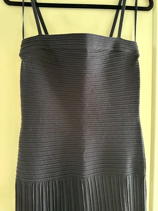 COS Navy Knit Maxi Dress with Spaghetti Straps - Picture 8 of 9